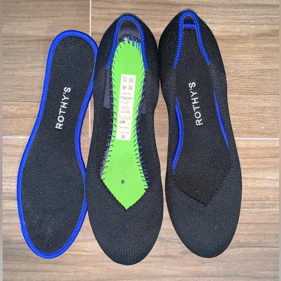 Rothy’s Maritime Navy Blue Flats Round Toe Shoes 7 - Picture 3 of 6